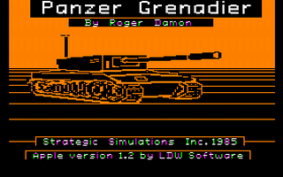 Panzer Grenadier Title Screen